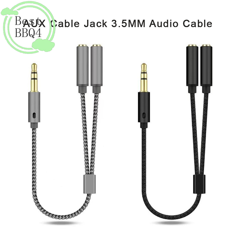 (BBQ4)AUX Cable Jack 3.5MM Aud - огляд і ціна Earphone Splitter Jack